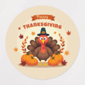 Thanksgiving grote kip labels (Design 2)