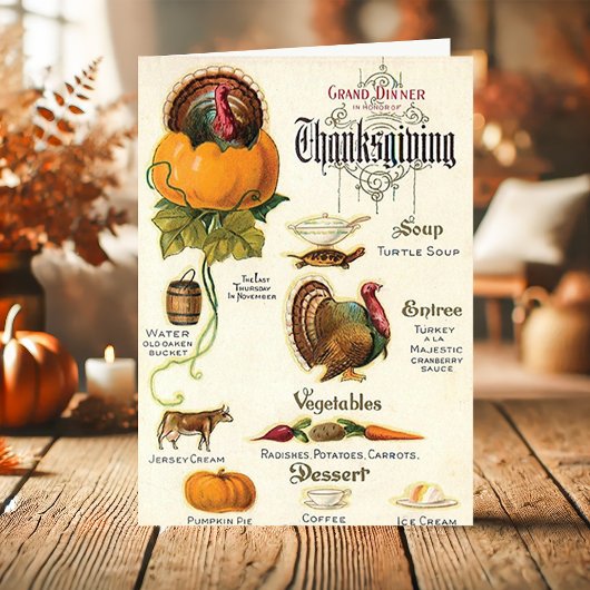 Thanksgiving  Grote Meren Feestdagen Kaart
