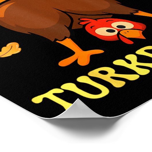Thanksgiving Guess What Turkey Butt Funny Men Wome Poster (Hoek)