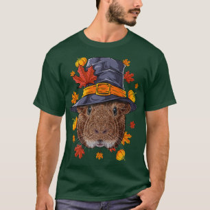 Thanksgiving Guinee Pig Pilgrim Costume Herfst Aut T-shirt