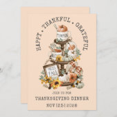 Thanksgiving Hallo Herfst Inbeluitnodiging Kaart (Voorkant / Achterkant)