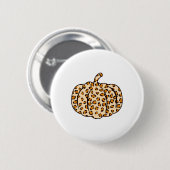 Thanksgiving Halloween Herfst dier Leopard Pompoen Ronde Button 5,7 Cm (Voorkant /achterkant)