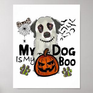 Thanksgiving Halloween Herfst Mijn hond is mijn Bo Poster