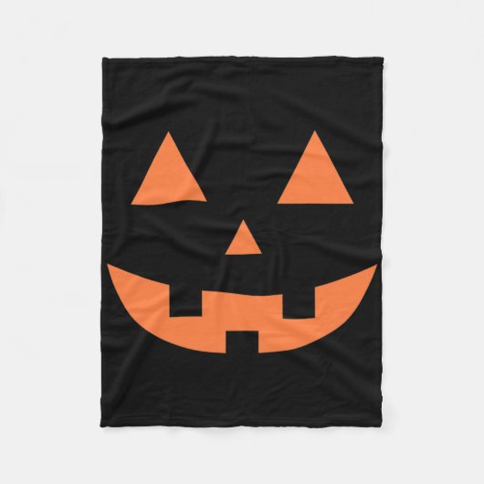 Thanksgiving Halloween Herfst Scary Jack O' Lanter Fleece Deken (Voorkant)