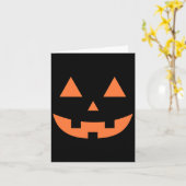 Thanksgiving Halloween Herfst Scary Jack O' Lanter Kaart (Gele Bloem)