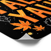 Thanksgiving Halloween Hooray Zijn Herfst Y'all He Poster (Hoek)