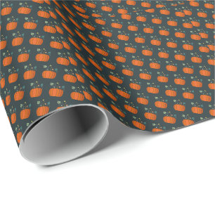 Thanksgiving Halloween Pompoen Behandelings Cadeau Cadeaupapier