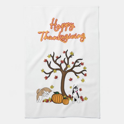 Thanksgiving handdoek (Verticaal)