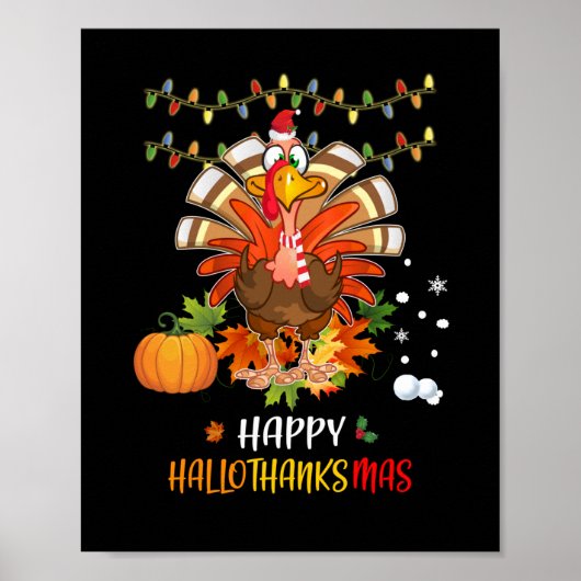 Thanksgiving Happy Hanksmas Pumpkin Poster (Voorkant)