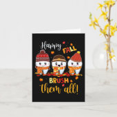 Thanksgiving Happy Herfst penseel Alle gebitsgebor Kaart (Gele Bloem)