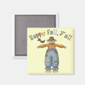 Thanksgiving Happy Herfst Square Magnet (Voorkant / Achterkant)
