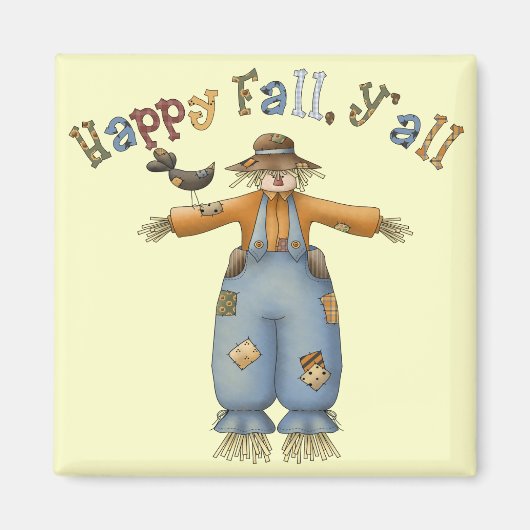Thanksgiving Happy Herfst Square Magnet (Voorkant)