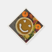Thanksgiving Happy Pumpkin Pie Servet (Hoek)