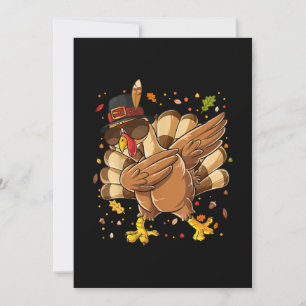 Thanksgiving-Happy Thanksgiving Dabbing Turkey Save The Date