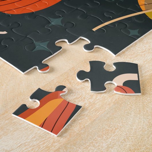 Thanksgiving Happy Turkey Day-cadeau Legpuzzel (Zijkant)