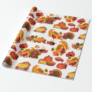 Thanksgiving Happy Turkey Day Pumpkin-cadeau Cadeaupapier