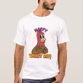 Thanksgiving Happy Turkey T-shirt (Voorkant)