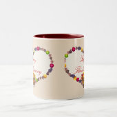 Thanksgiving hart tweekleurige koffiemok (Center)