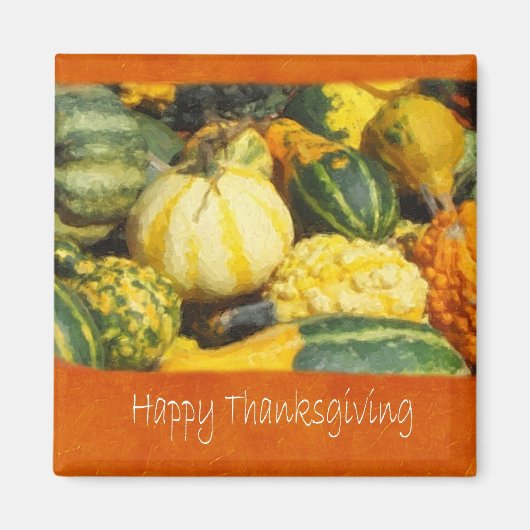 Thanksgiving Harvest 2 - Happy Thanksgiving Magneet (Voorkant)