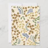 Thanksgiving Harvest Dinner Rustiek Elegant Kaart (Achterkant)