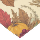 Thanksgiving Harvest Feast Rood Goud Groene Tint Tafelkleed (Gekanteld)