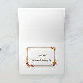 Thanksgiving Harvest Feestdagen Kaart (Binnen)