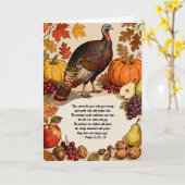 Thanksgiving Harvest Kaart (Gele Bloem)