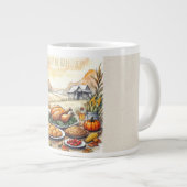 Thanksgiving, Harvest of Happiness Specialty Mug Grote Koffiekop (Voorkant rechts)