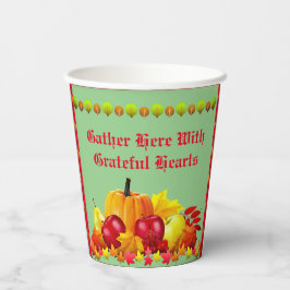 Thanksgiving Harvest Papieren Bekers