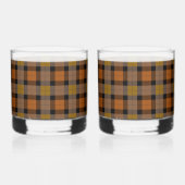 Thanksgiving Harvest Plaid Whisky Glas (Achterkant)