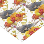 Thanksgiving Harvest Pumpkin en Turkije Korte Tafelloper (Hoek)