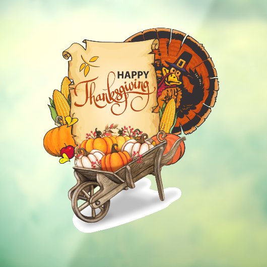 Thanksgiving Harvest Raamsticker (Vel 3)