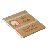 Thanksgiving Harvest Snoep Bar Wrappers Favors Notitieblok (Schuin)