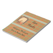 Thanksgiving Harvest Snoep Bar Wrappers Favors Notitieblok (Linkerzijde)