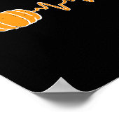 Thanksgiving Heartbeat Pumpkin Stethoscoop Herfst  Poster (Hoek)