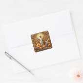 Thanksgiving Heilig Hart van Jezus Vierkante Sticker (Envelop)