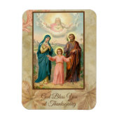 Thanksgiving Heilige Familie Jezus Mary St. Joseph Magneet (Verticaal)