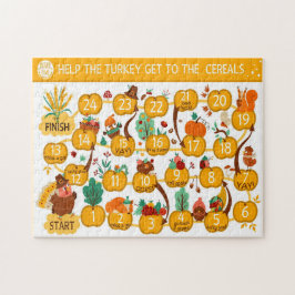 Thanksgiving Help The Turkey Vind De Cereal Oats Legpuzzel
