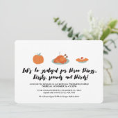 Thanksgiving helpt binnenuitnodiging kaart (Staand voorkant)