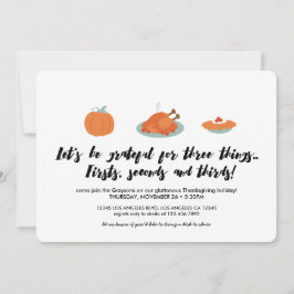 Thanksgiving helpt binnenuitnodiging kaart