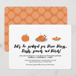 Thanksgiving helpt binnenuitnodiging kaart