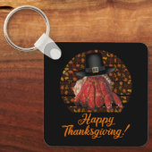 Thanksgiving heremietkreeft sleutelhanger (Voorkant)