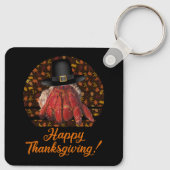 Thanksgiving heremietkreeft sleutelhanger (Achterkant)