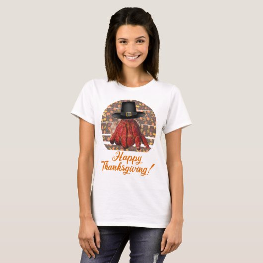 Thanksgiving heremietkreeft t-shirt (Voorkant volledig)