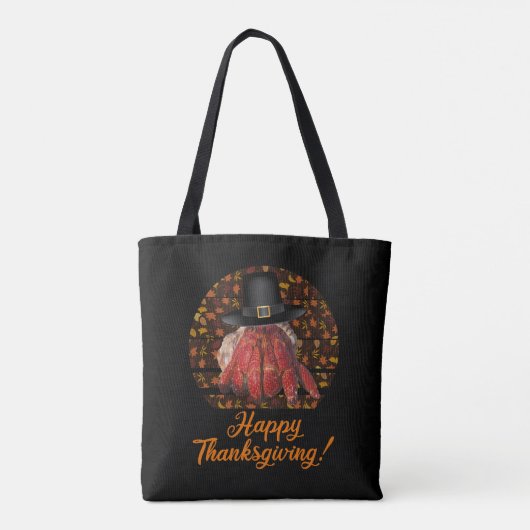 Thanksgiving heremietkreeft tote bag (Achterkant)