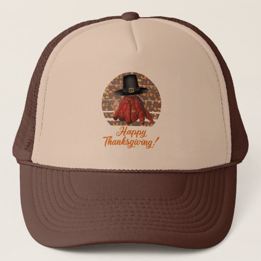 Thanksgiving heremietkreeft trucker pet (Voorkant)