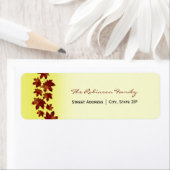 Thanksgiving / Herfst Adresetiketten - Bladeren Etiket (Insitu)