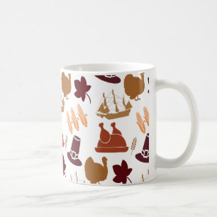 Thanksgiving Herfst Autumn Harvest Pattern Koffiemok