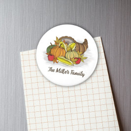 Thanksgiving Herfst Autumn Harvest Vegetables Magneet
