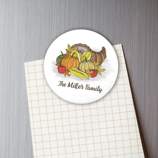 Thanksgiving Herfst Autumn Harvest Vegetables Magneet